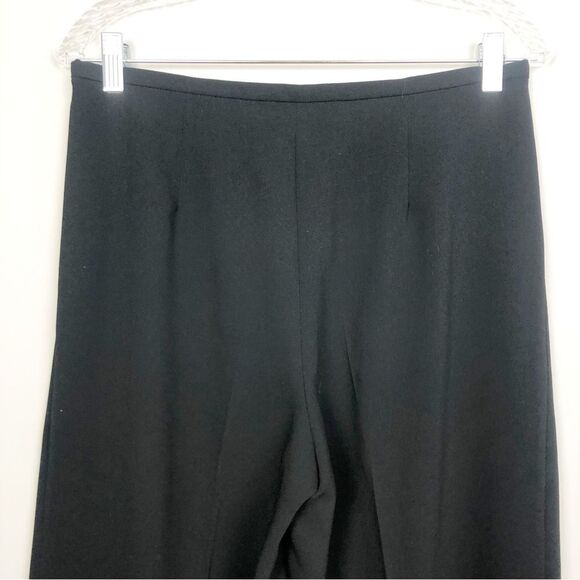 TRINA TURK | Solid Black Wide Leg Dress Pants Side Zipper Women’s Size 4 - Picture 3 of 8